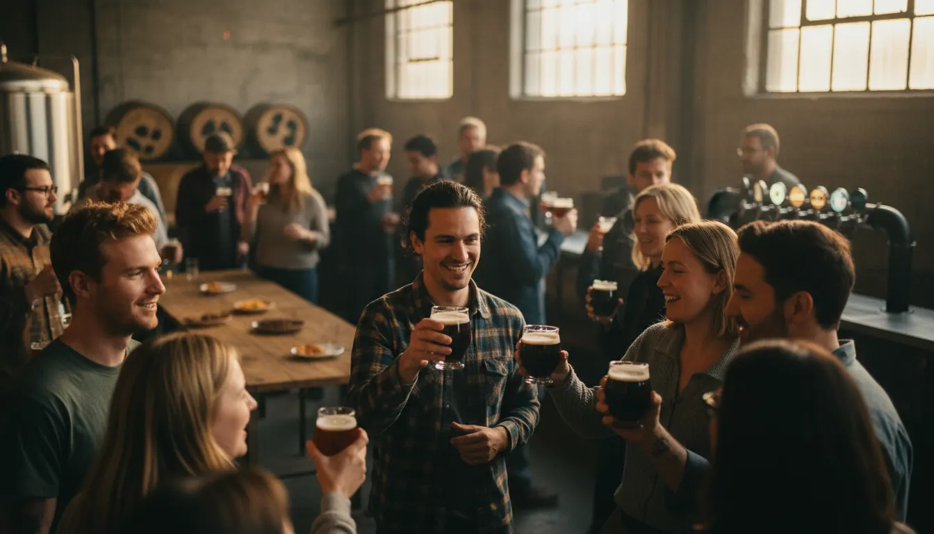 Community members gathered at nonprofit craft beer release event